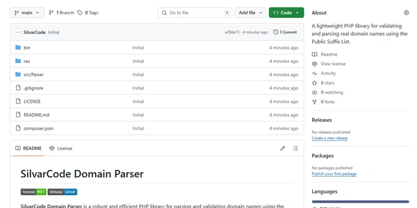 SilvarCode Domain Parser